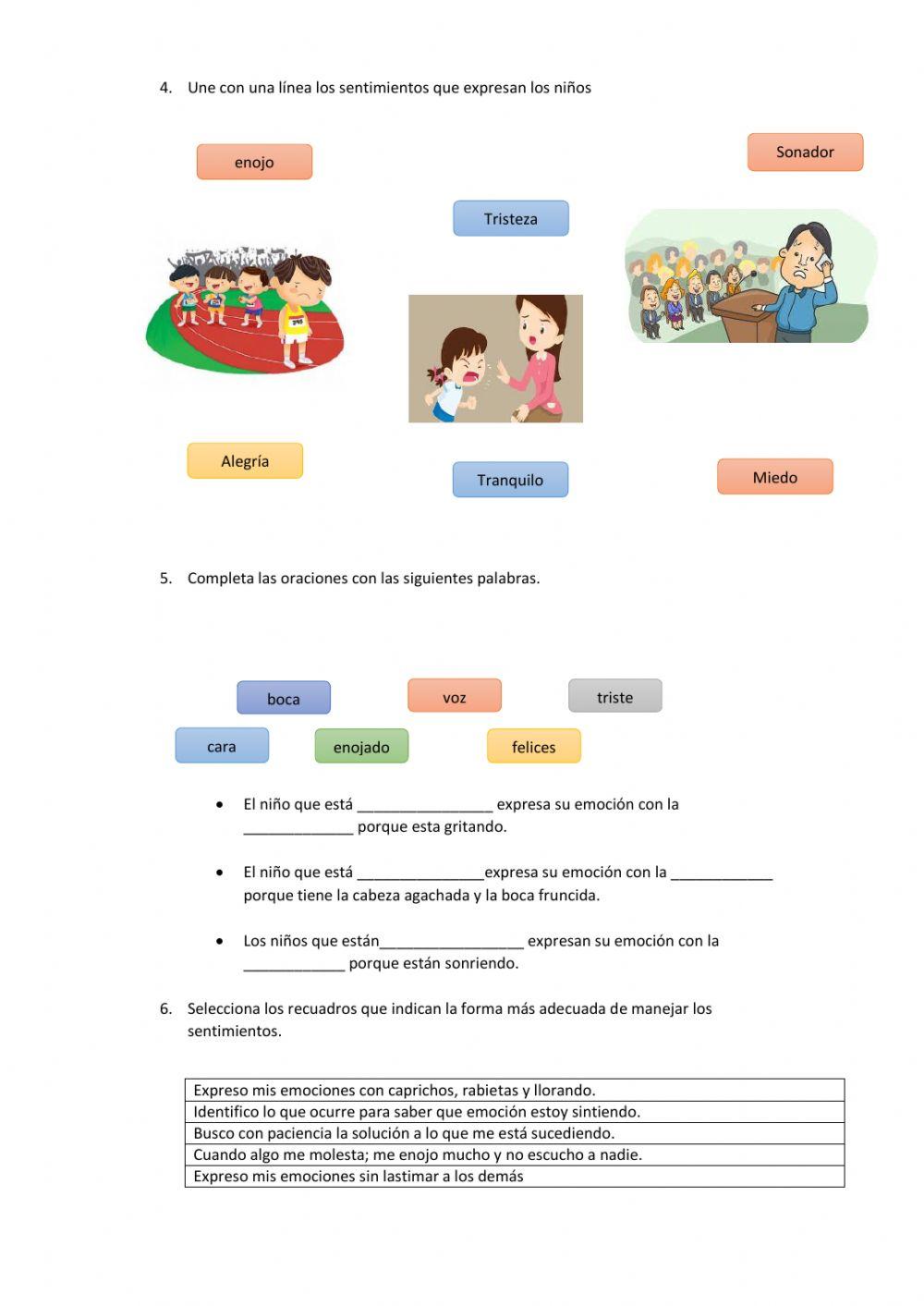 Reconociendo mis emociones