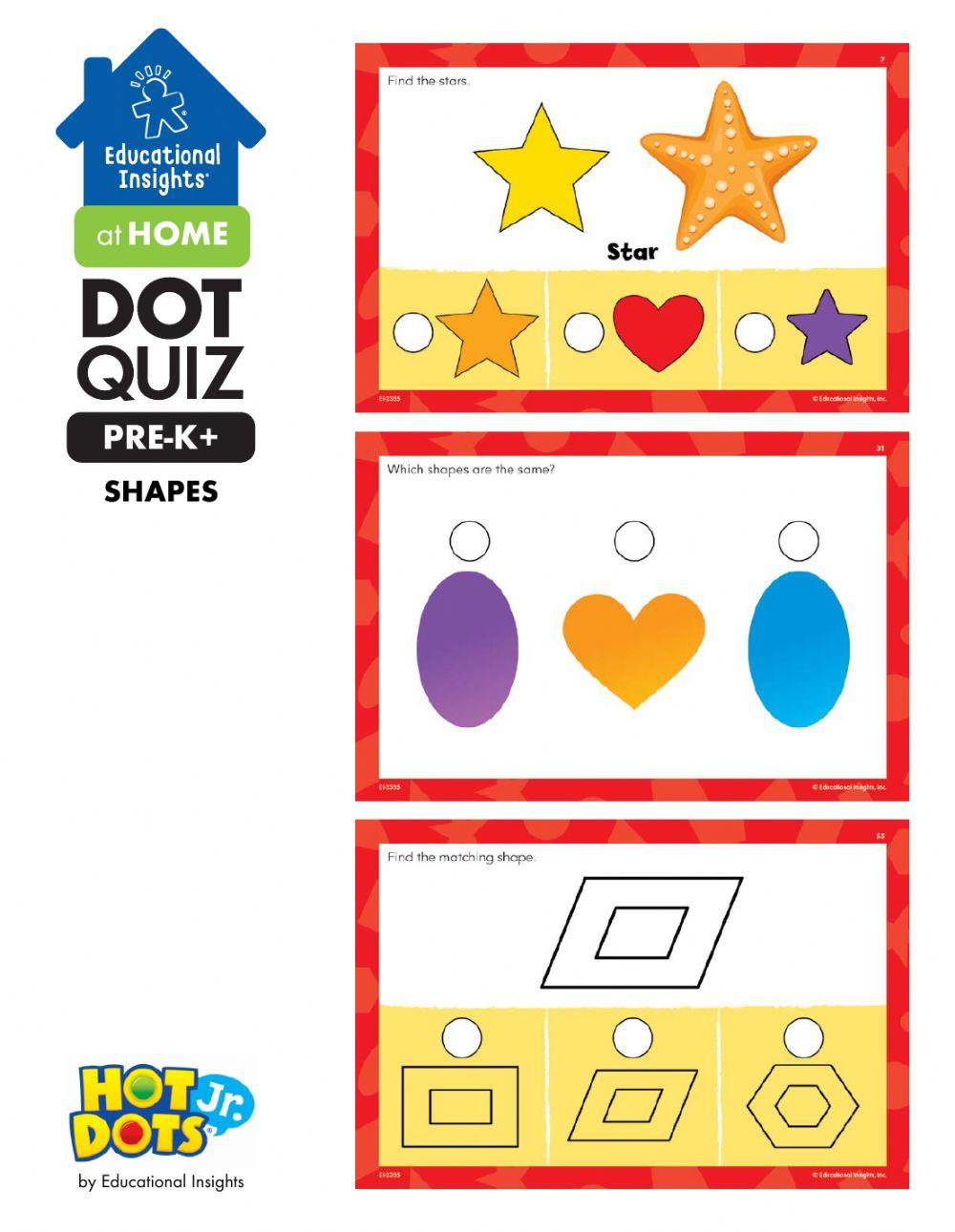 Educational Insights works- figuras geometricas