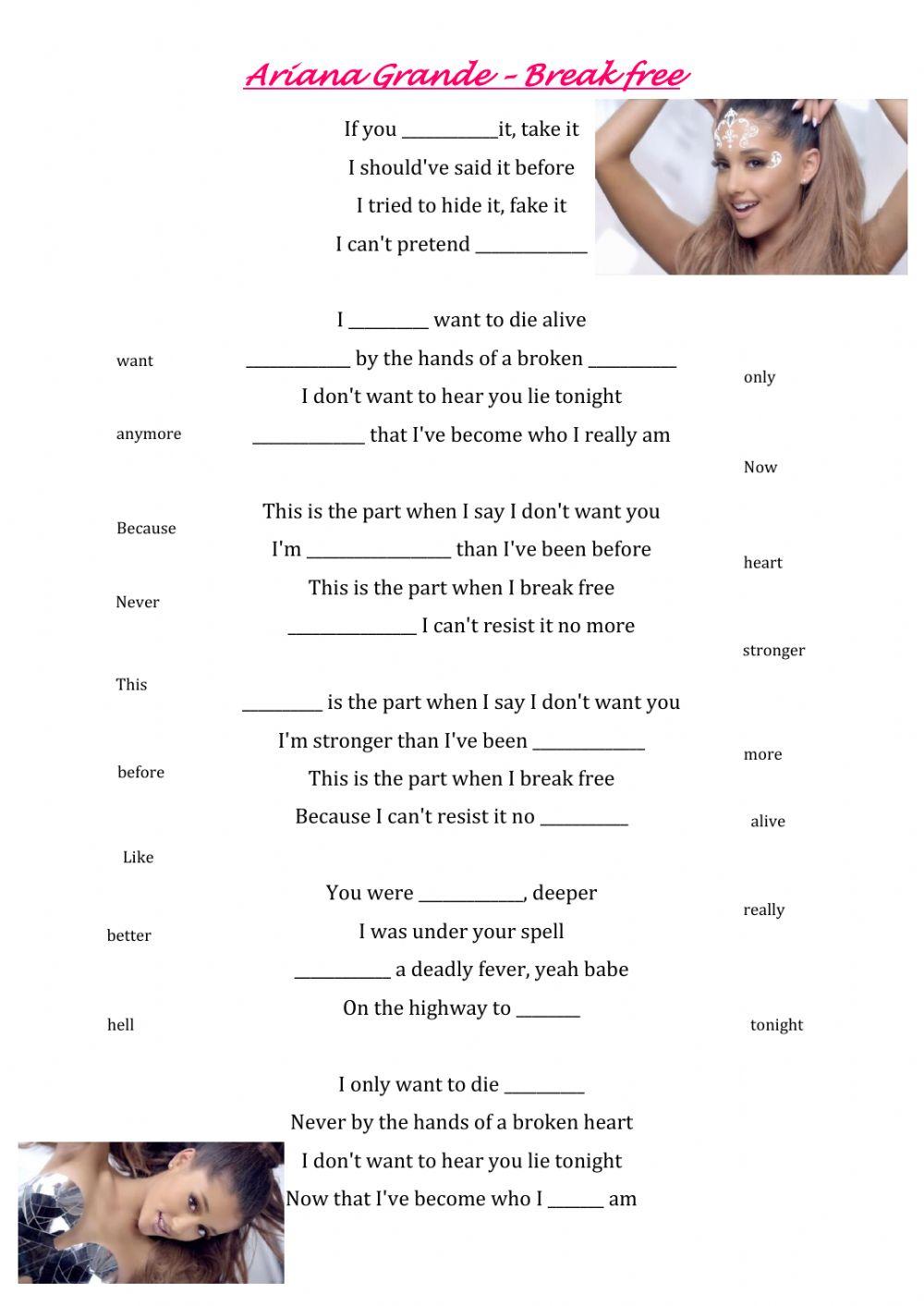 Ariana Grande BREAK FREE