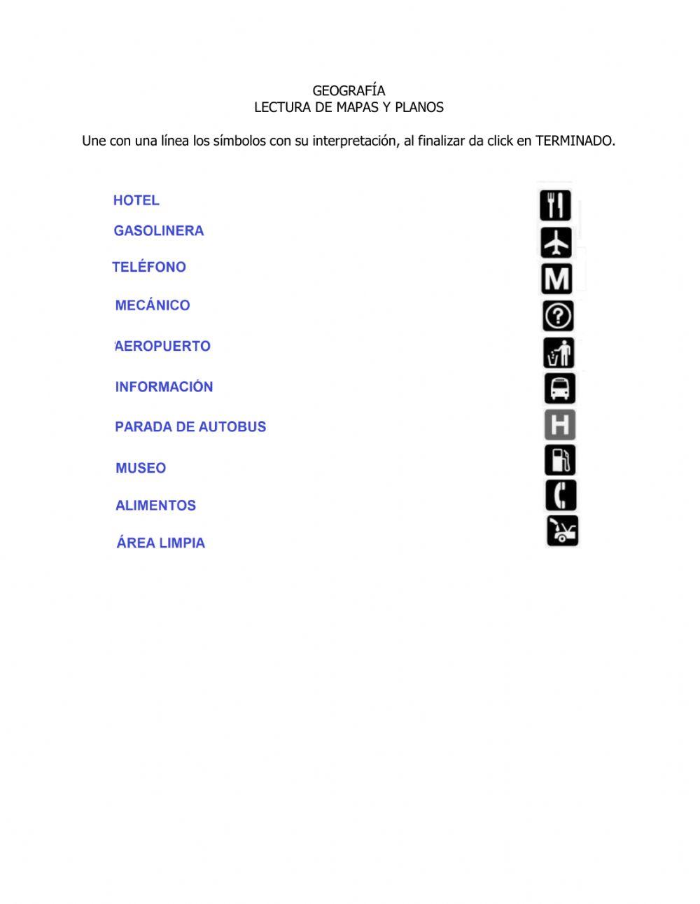 Símbología de mapas y planos