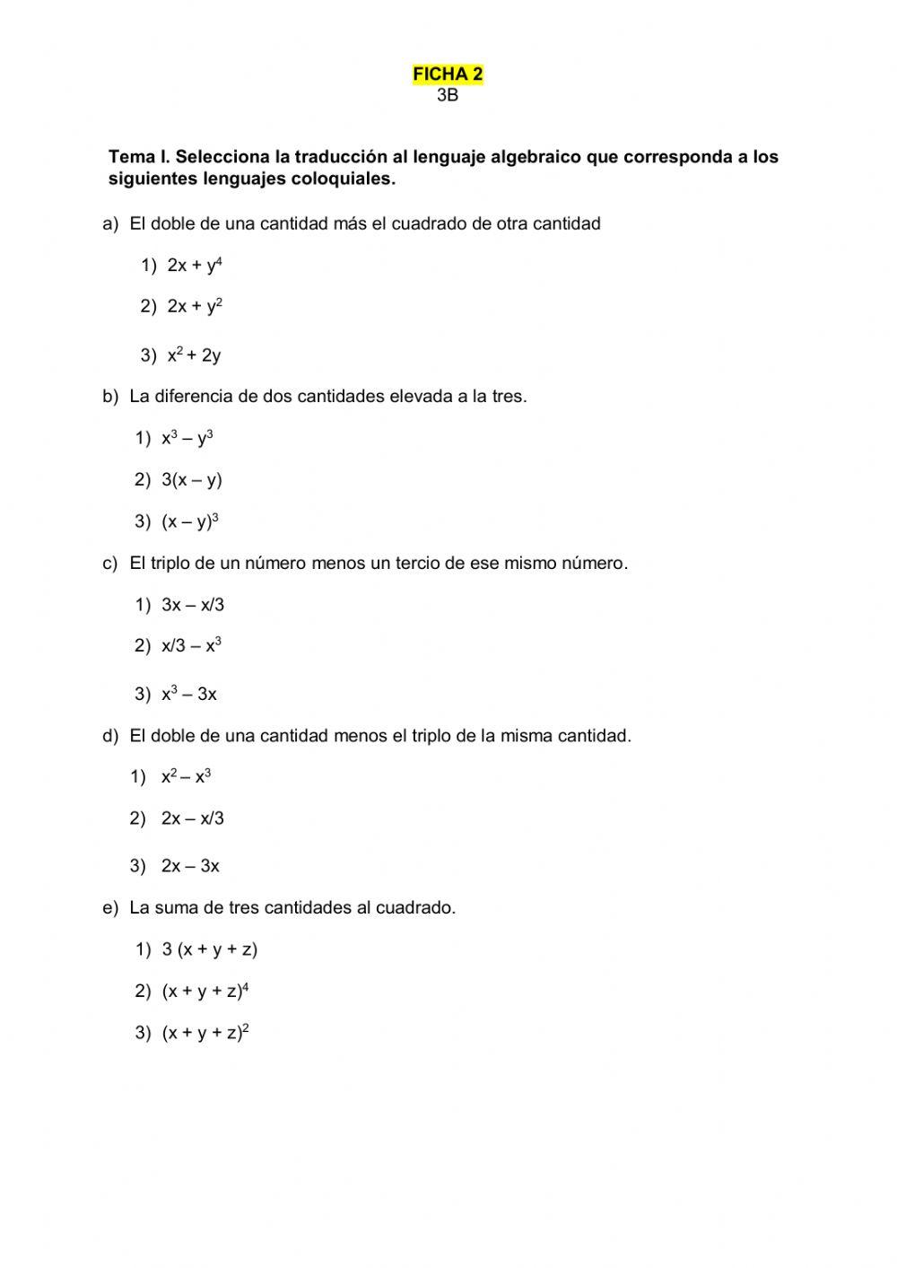 Prueba Diagnóstica ficha 2
