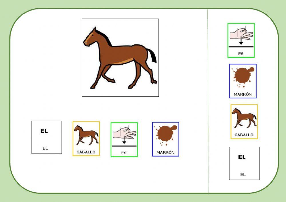 Los animales de la granja: caballo