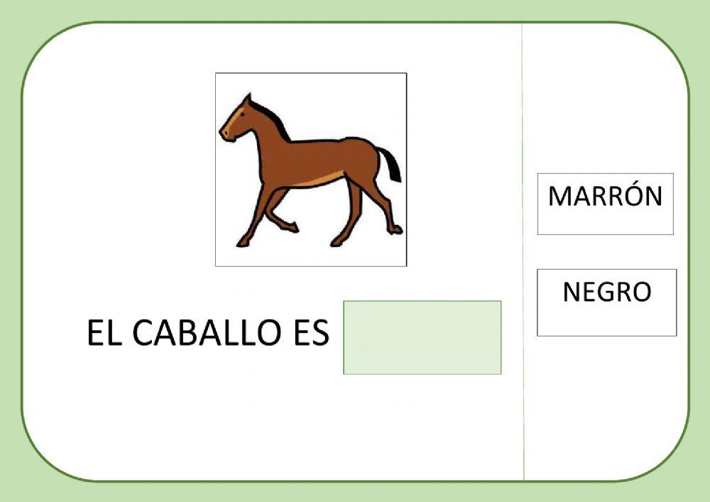Los animales de la granja: caballo