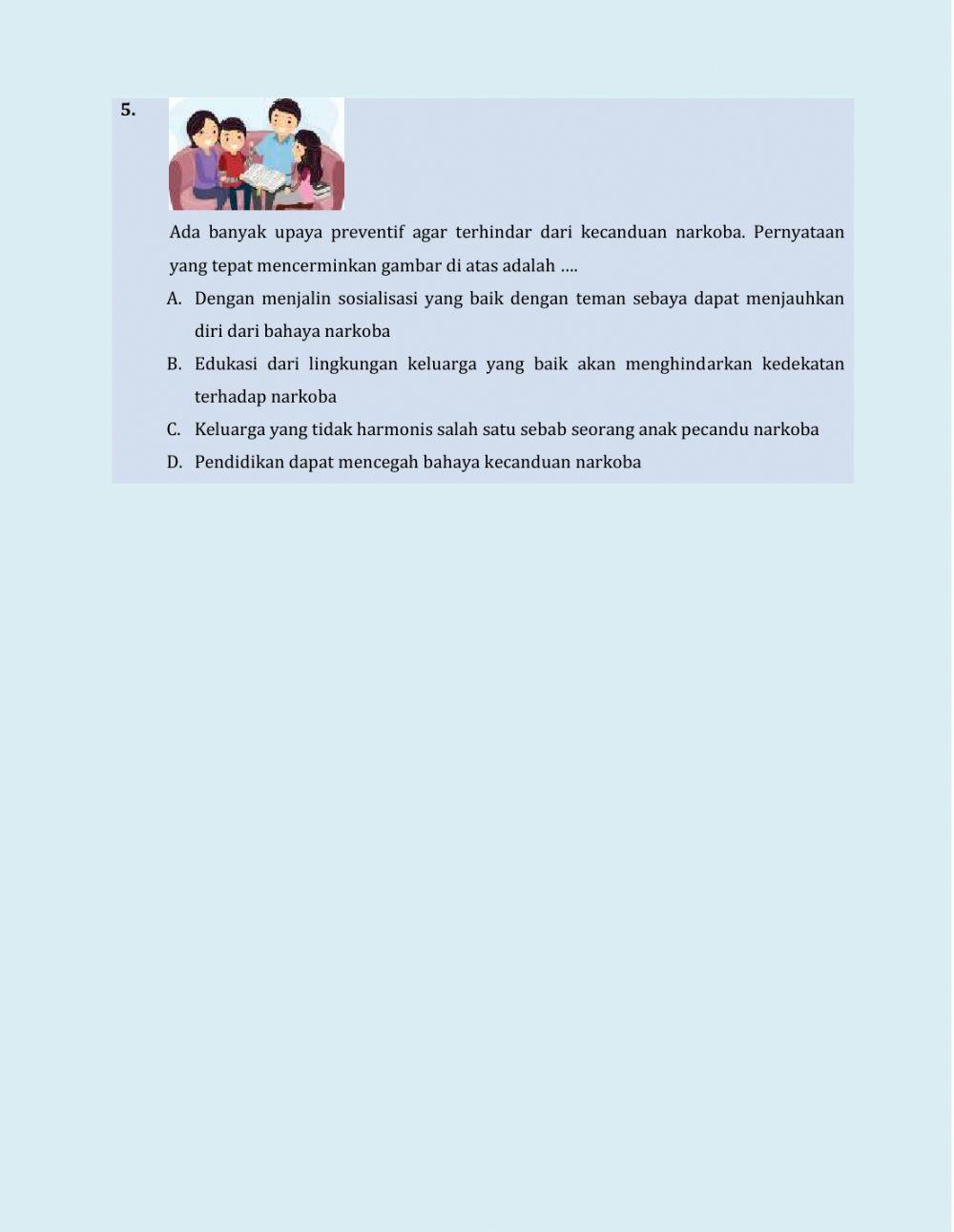 Soal Zat Aditif dan Zat Adiktif pertemuan 3