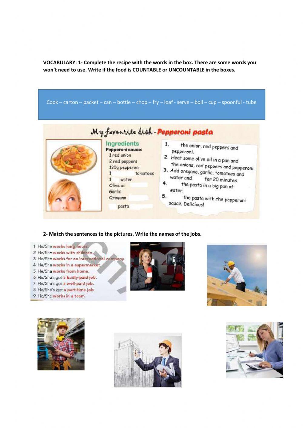 Focus 1 - 3rd term activity