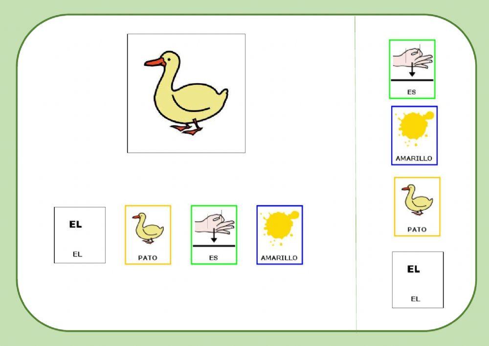 Los animales de la granja: pato
