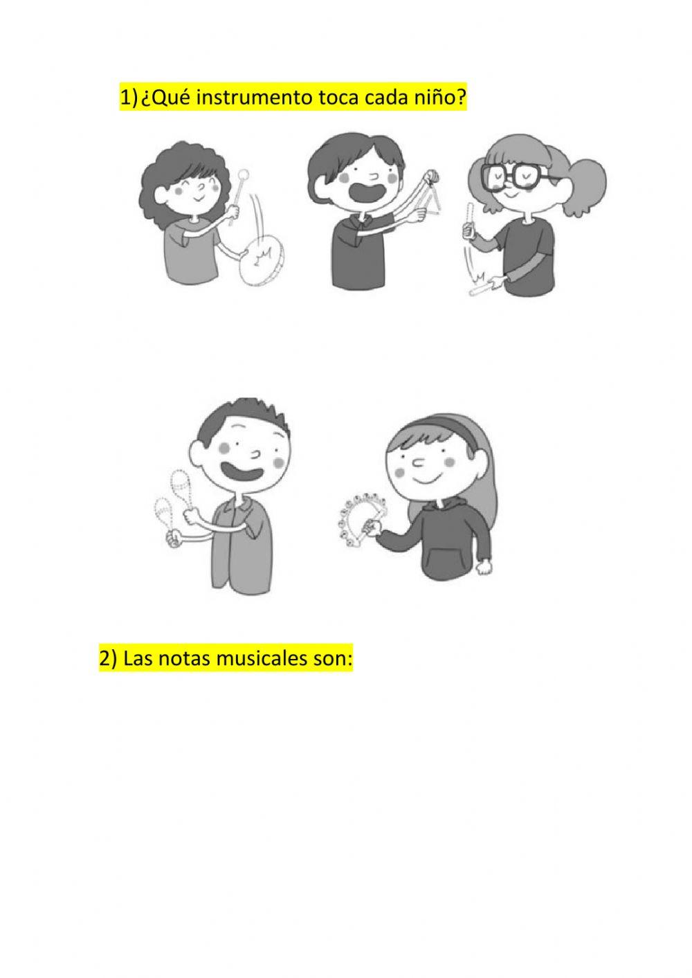 Instrumentos y notas