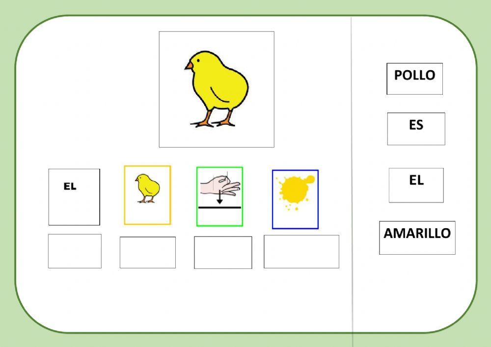 Los animales de la granja: pollo