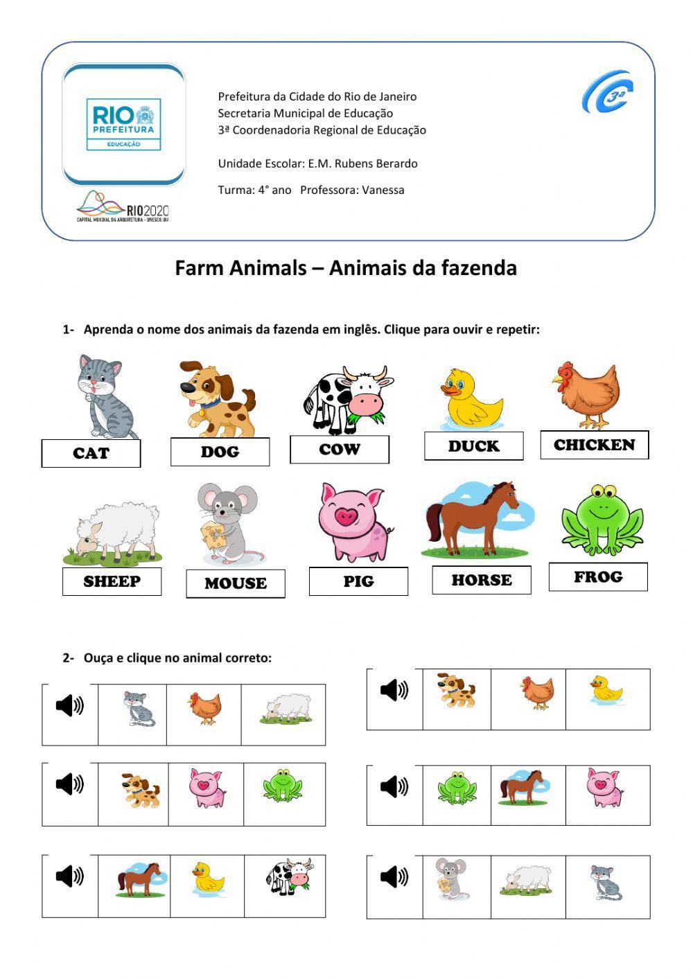 Farm animals