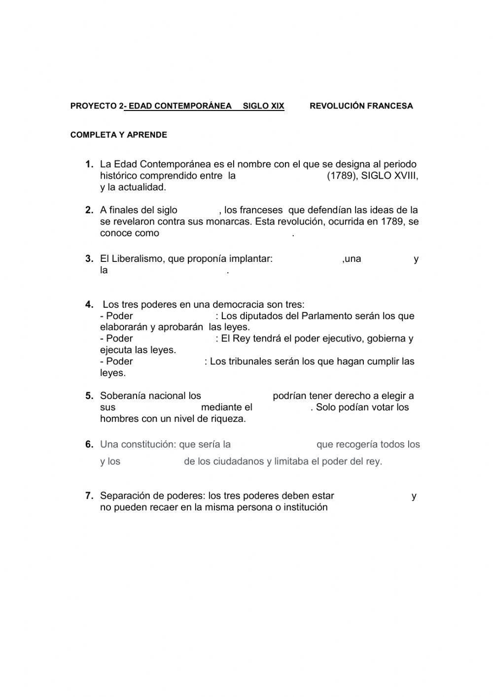 Siglo-XIX-2 Revolución francesa