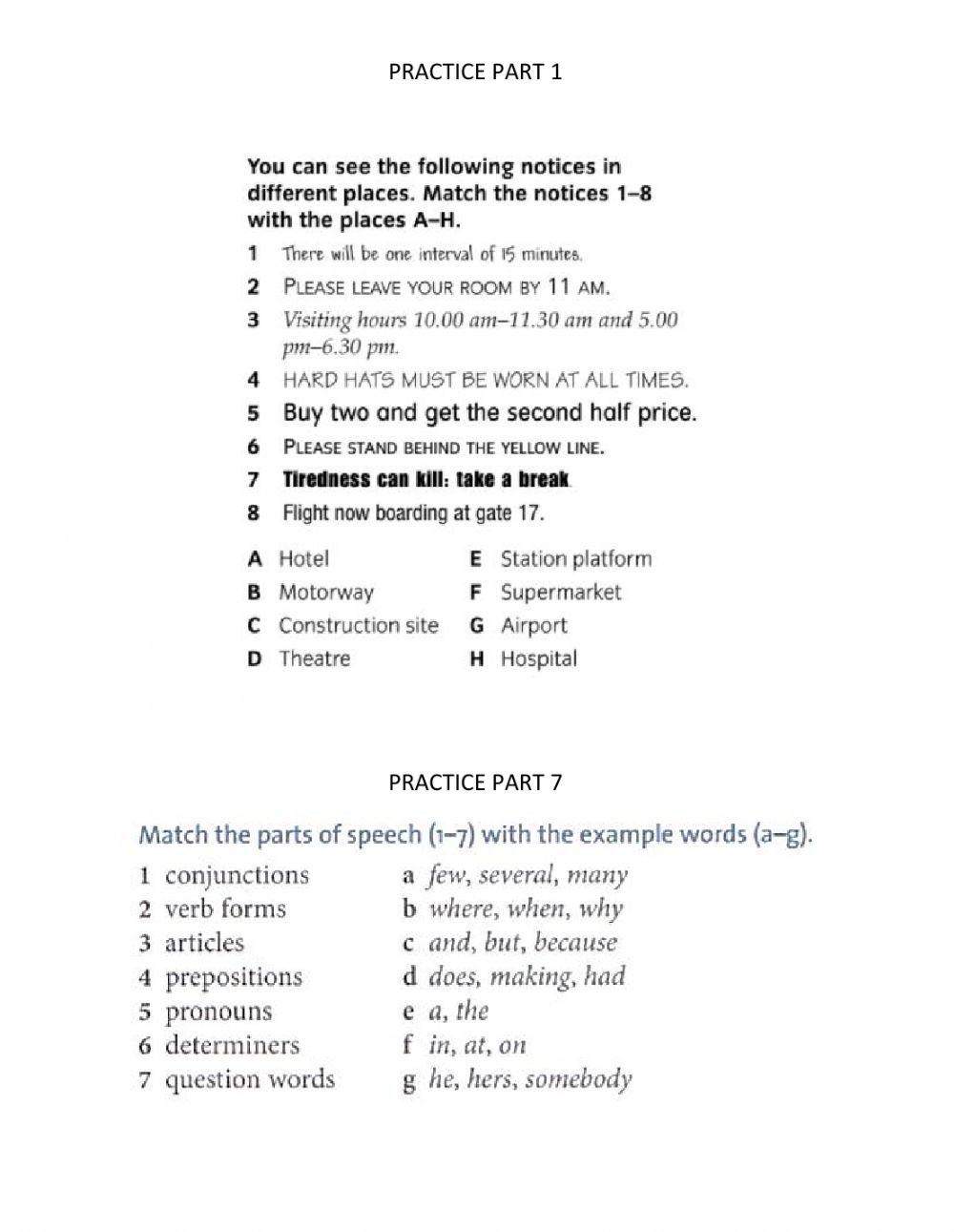 SABER test preparation part 4 Parts of speech SABER test preparation part 4 Parts of speech