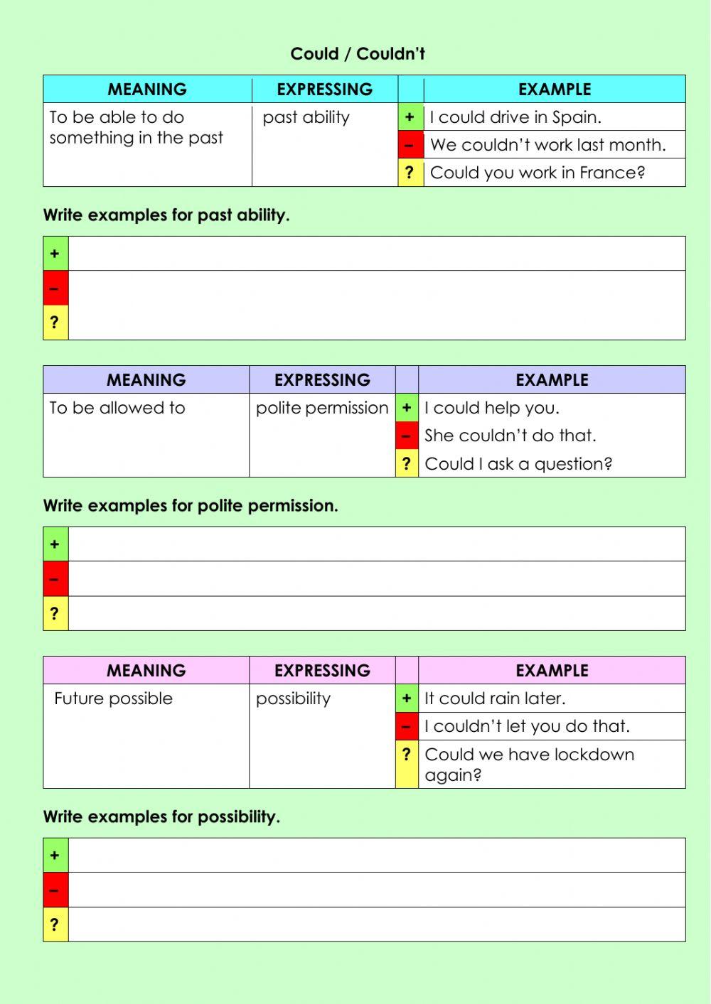 Modal verbs