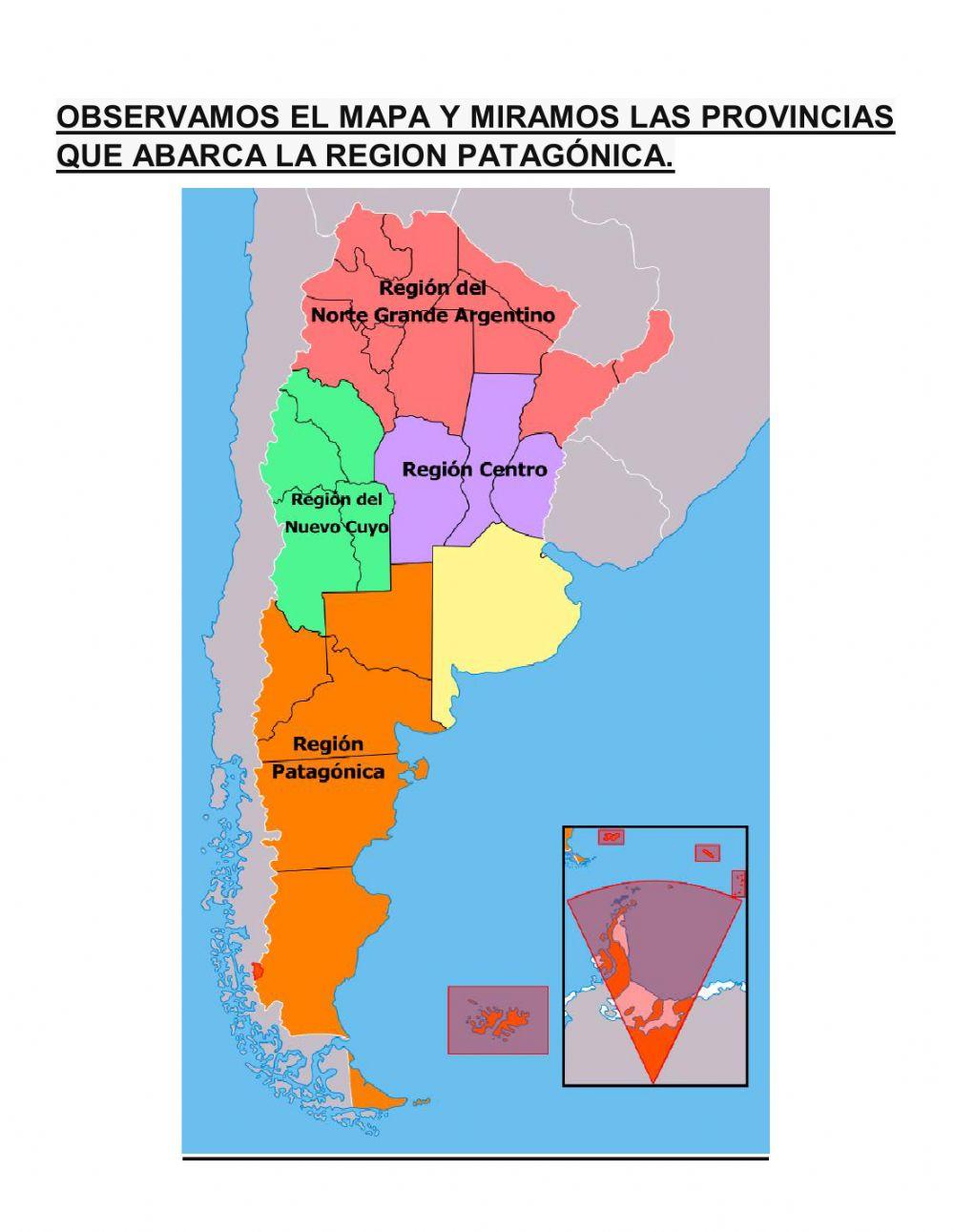 Provincias de la patagonia