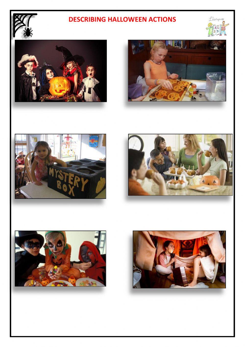 Halloween - Describing actions