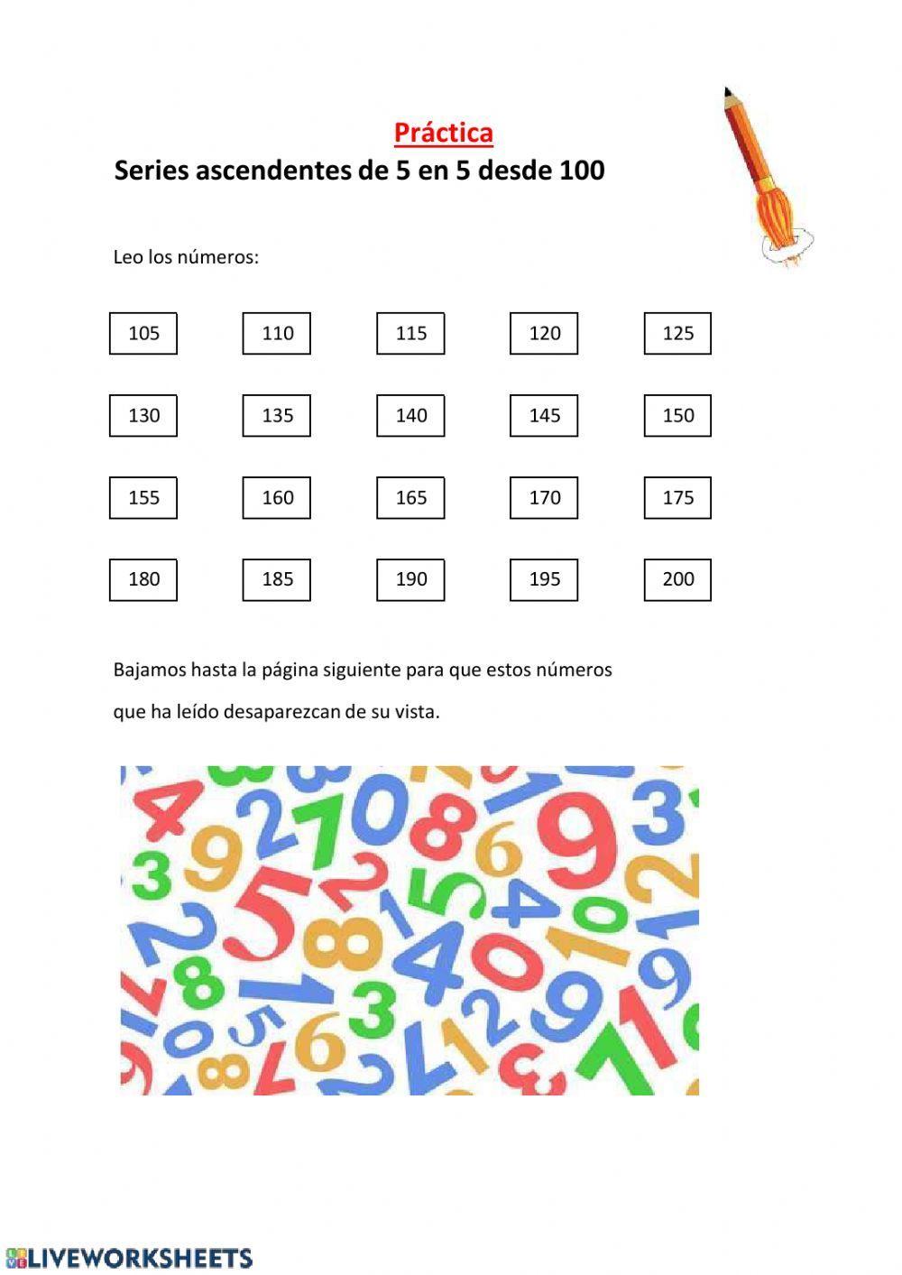 Series ascendentes y descendentes