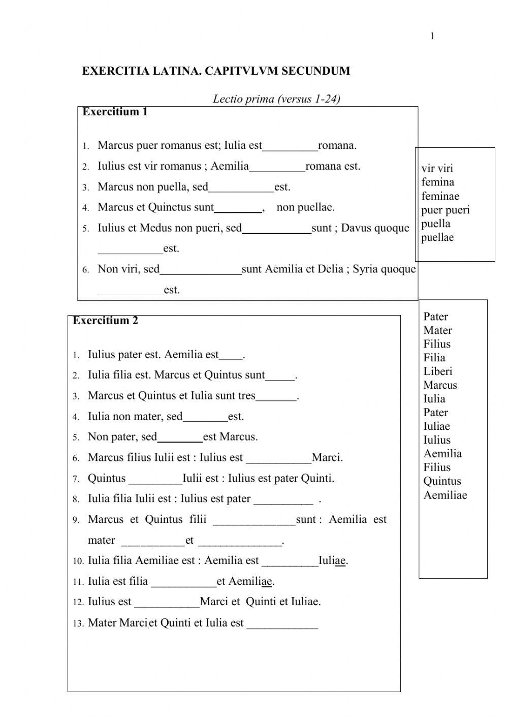 Capitulum ii. lectio i