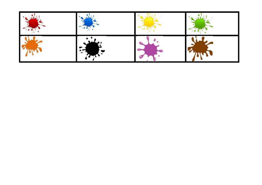 Empareja colores vaca