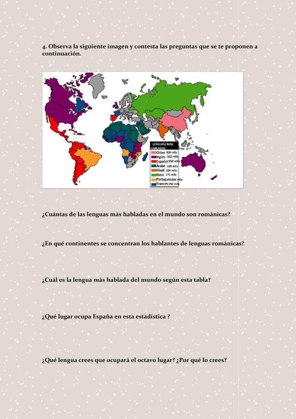 Las lenguas del mundo y las lenguas de España