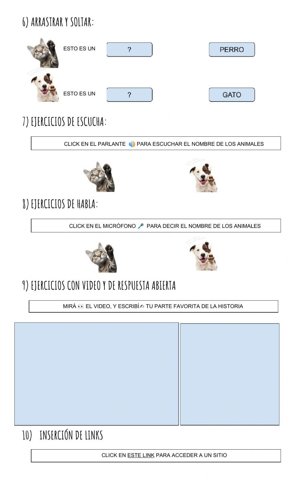 Taller liveworksheets