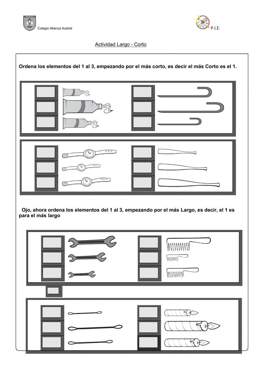 Medición largo-corto