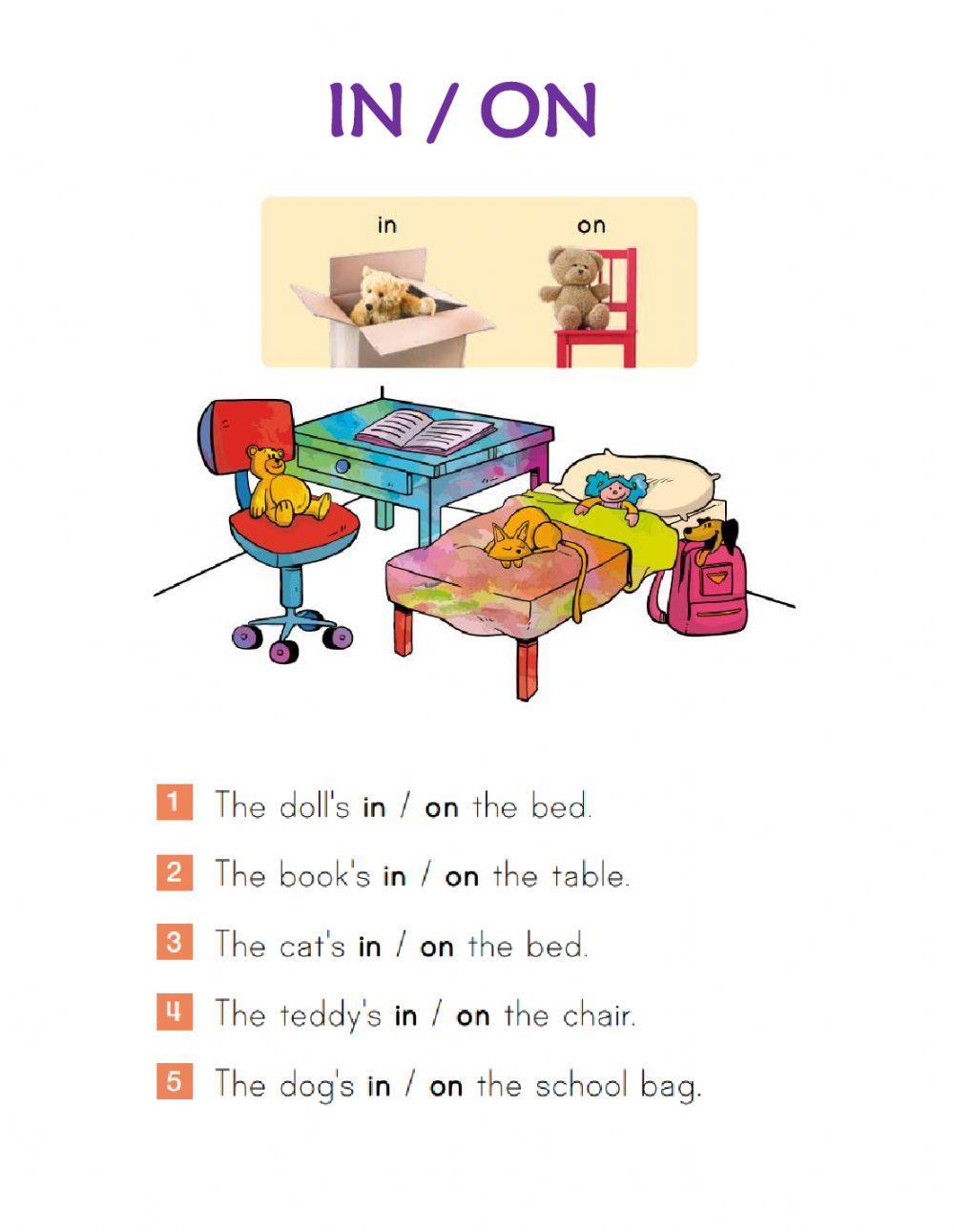 Where is it? - Prepositions of place IN-ON
