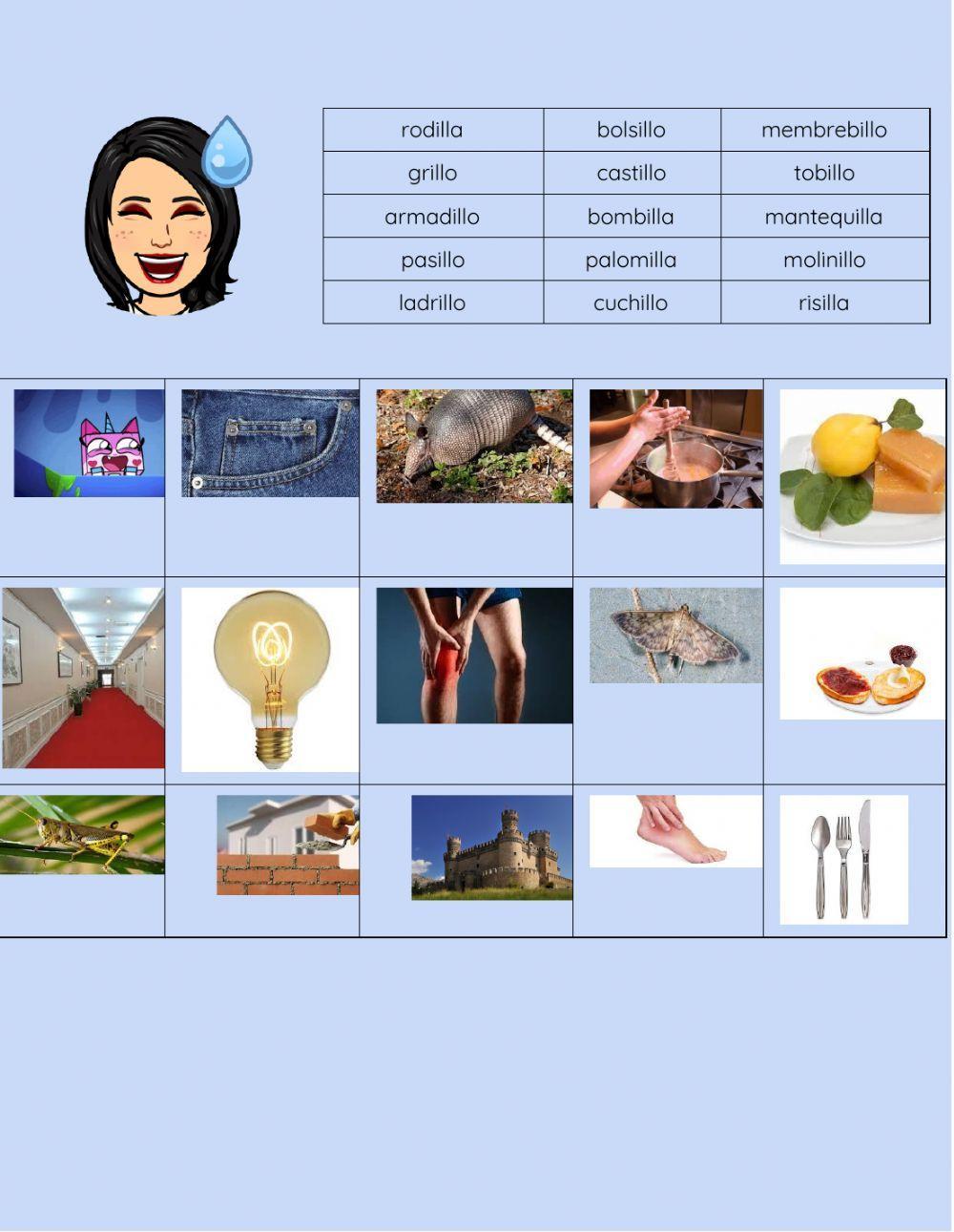 Palabras con illo-illa