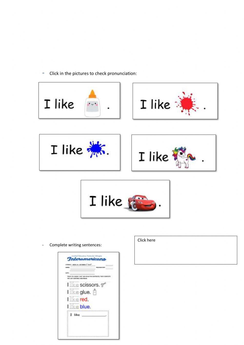 Weekly activities - Preparatory - week 19
