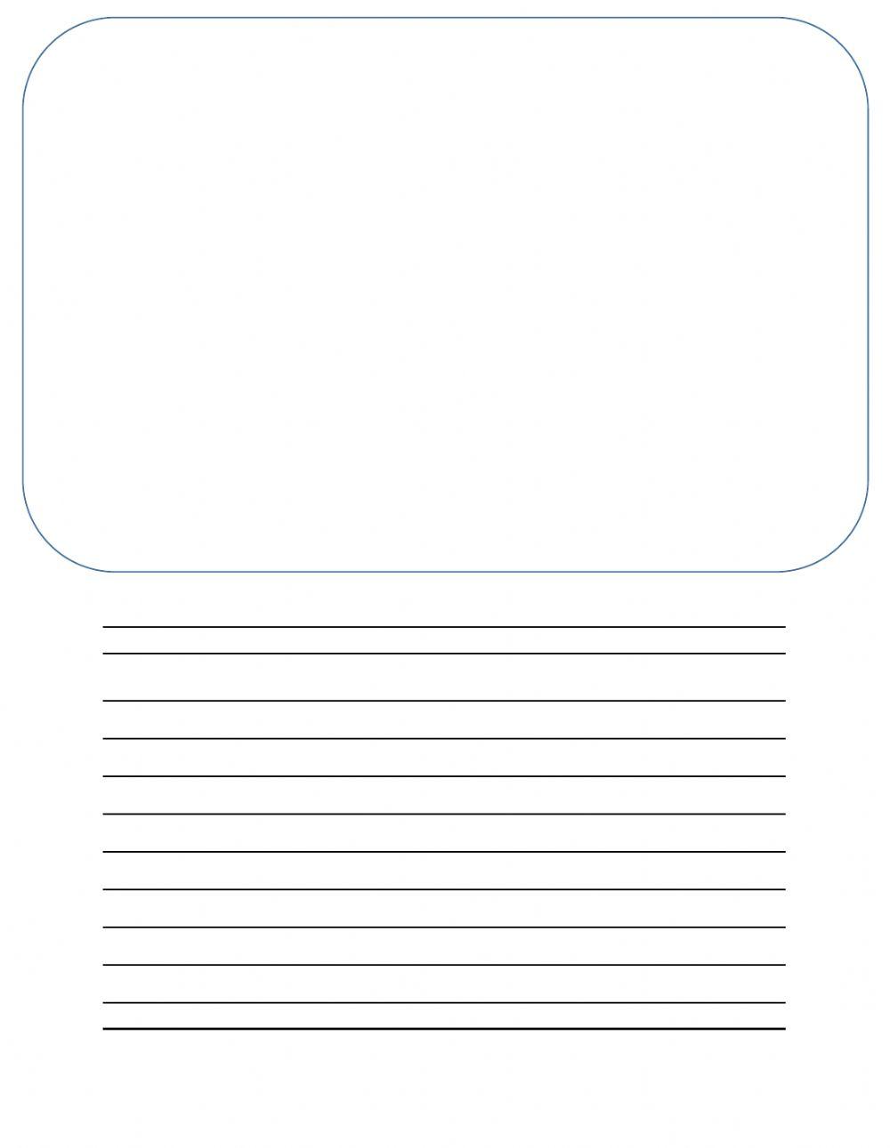 Blank Worksheet for Use With Choice Board