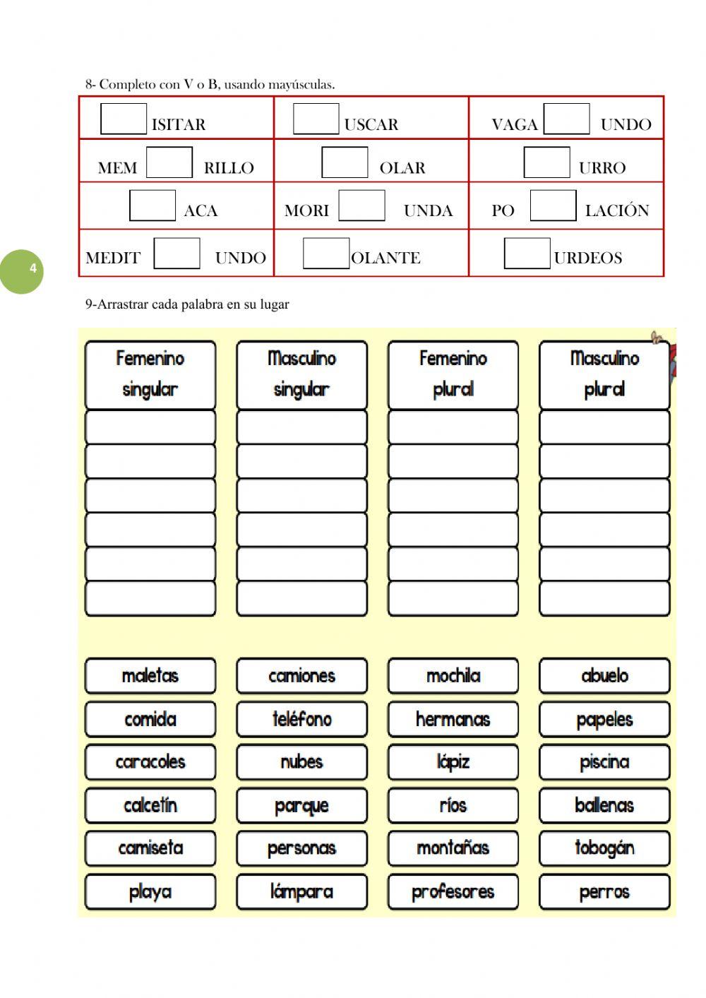 Sustantivos y reglas ortográficas