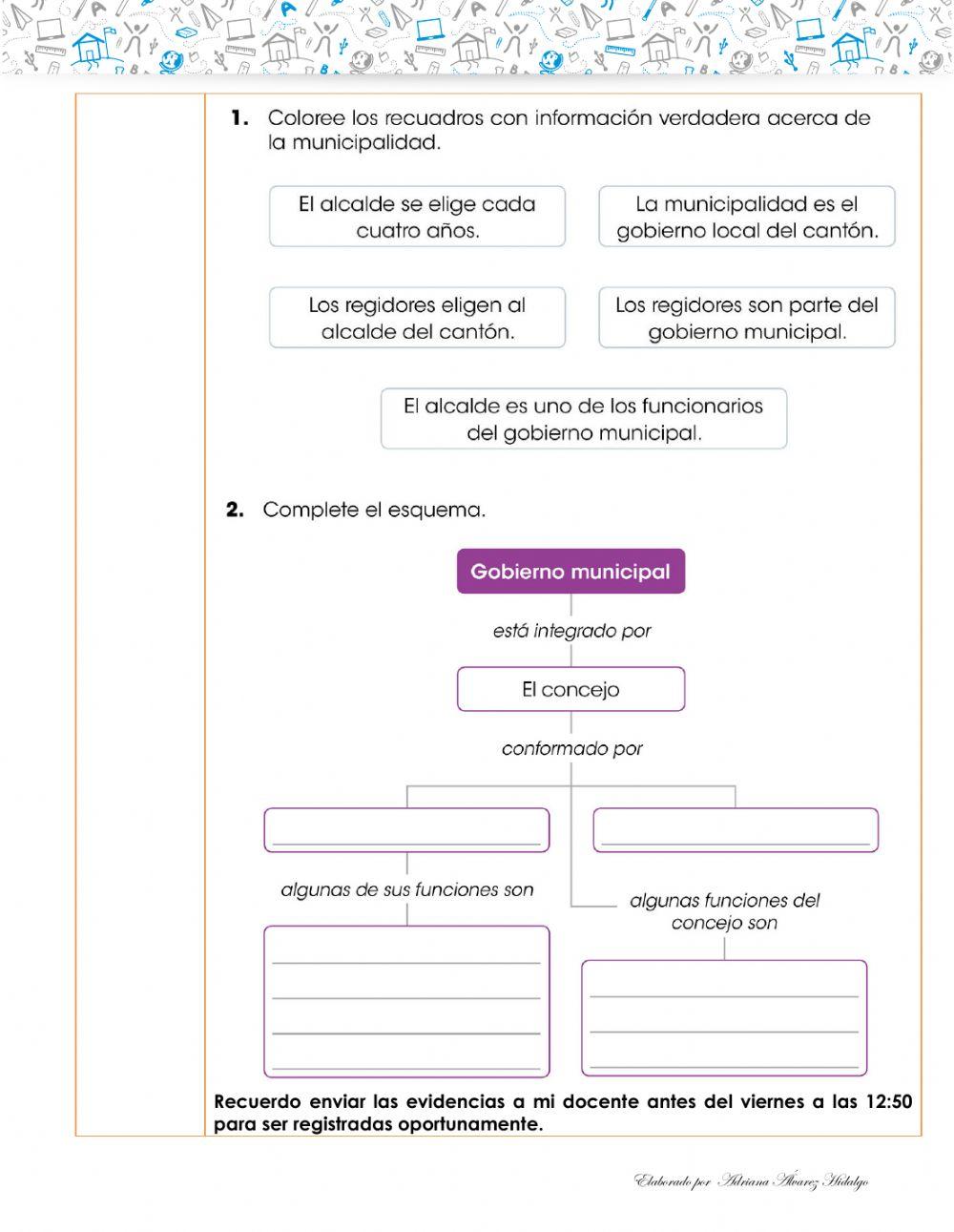 Las  funciones del alcalde y concejo