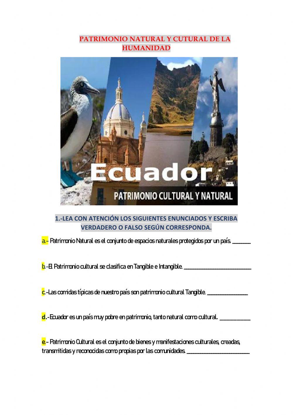 Patrimonio Natural y Cultural