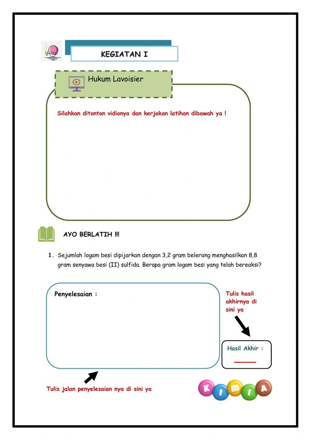 Hukum-hukum Dasar Kimia