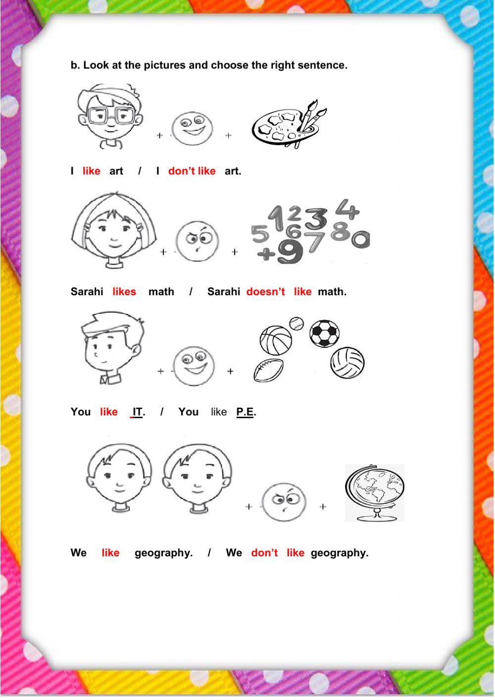 Subject pronouns