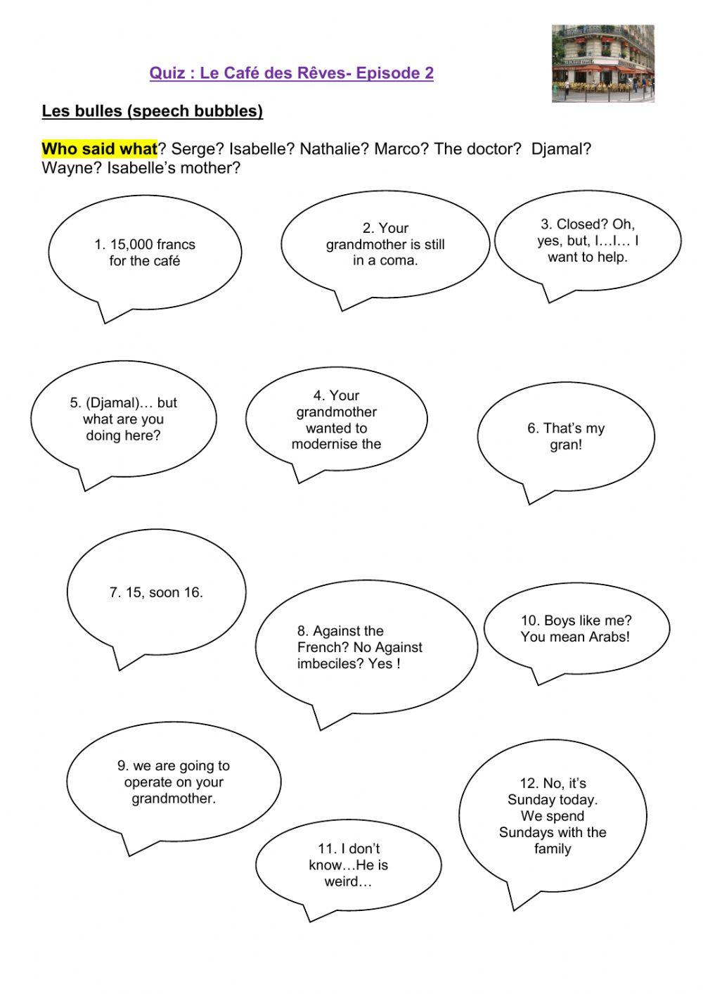 Test- Le Cafe des Reves 2