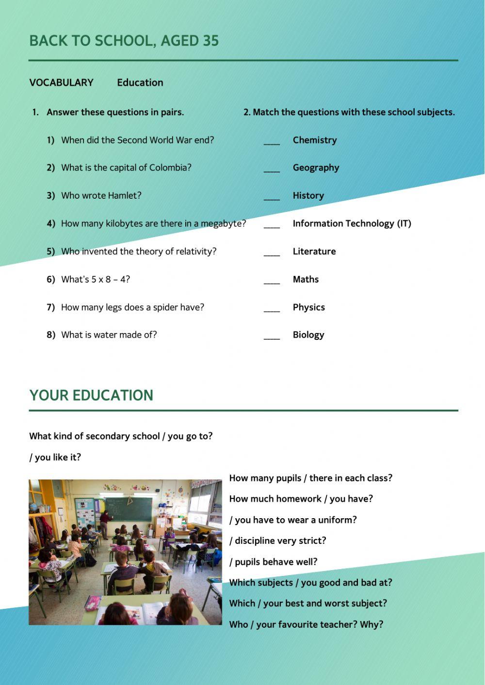 First Conditional (B1) - Education