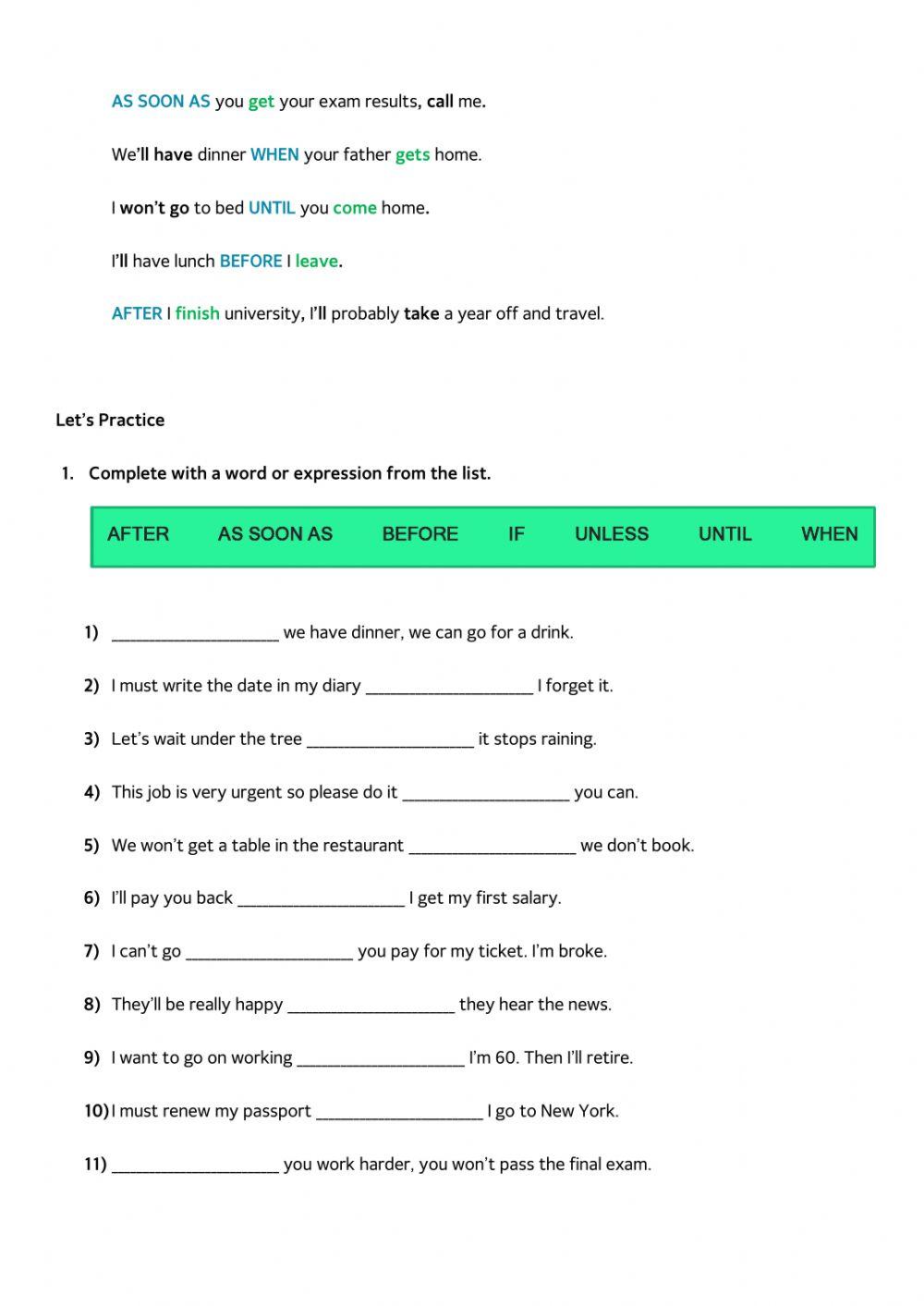 First Conditional (B1) - Education