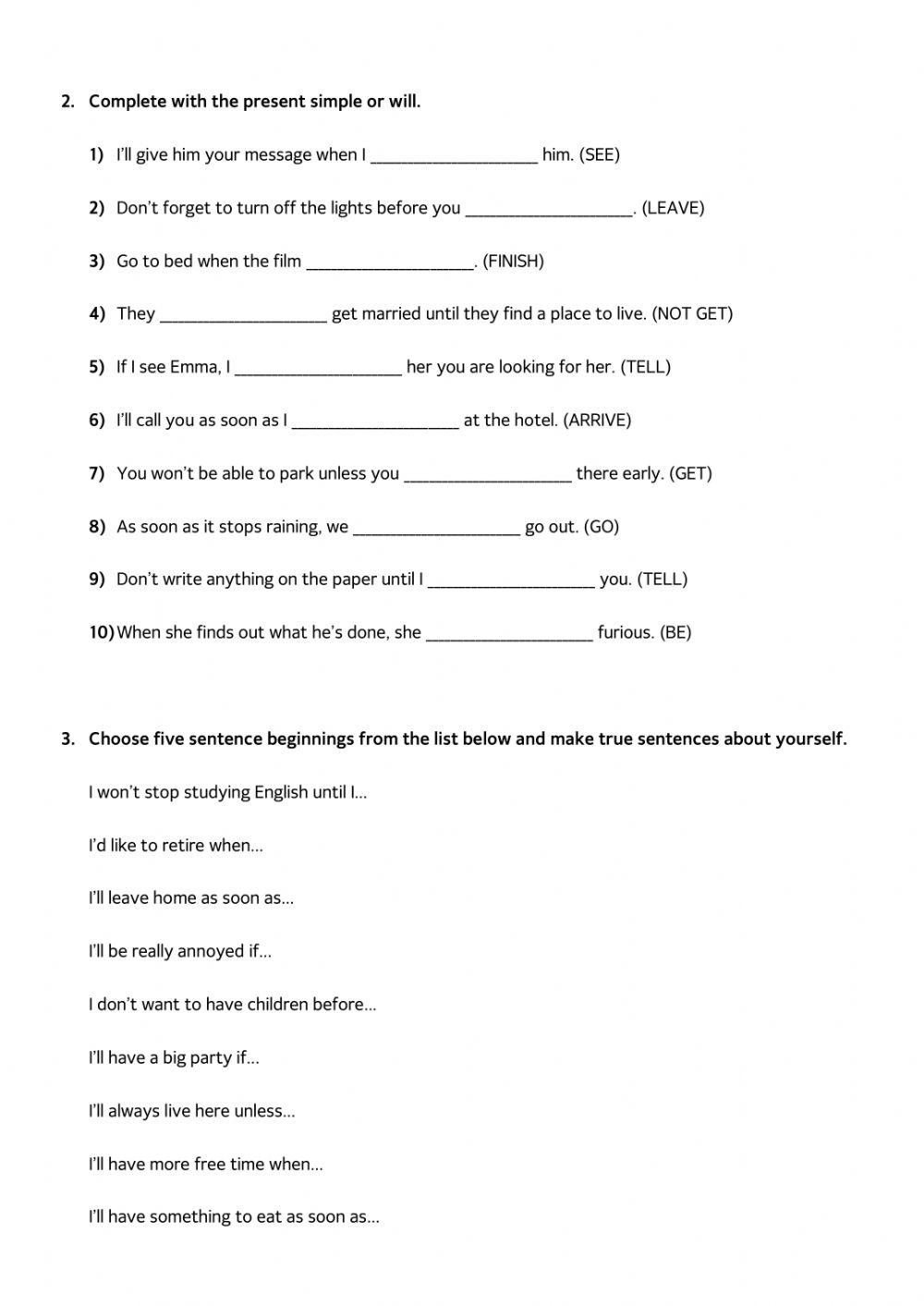 First Conditional (B1) - Education