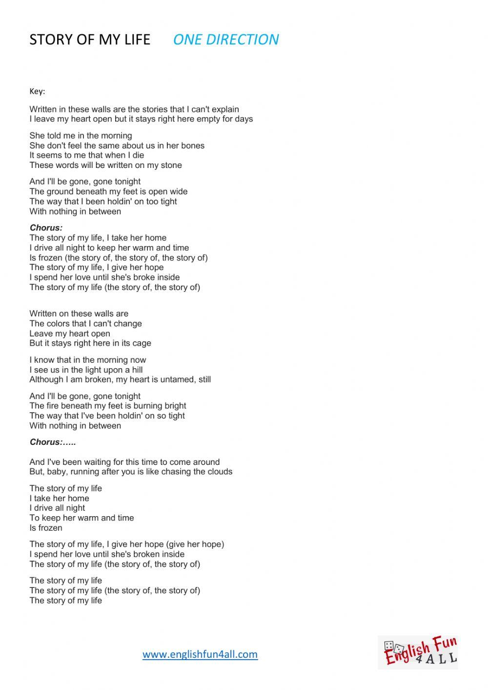 The story of my life - One Direction