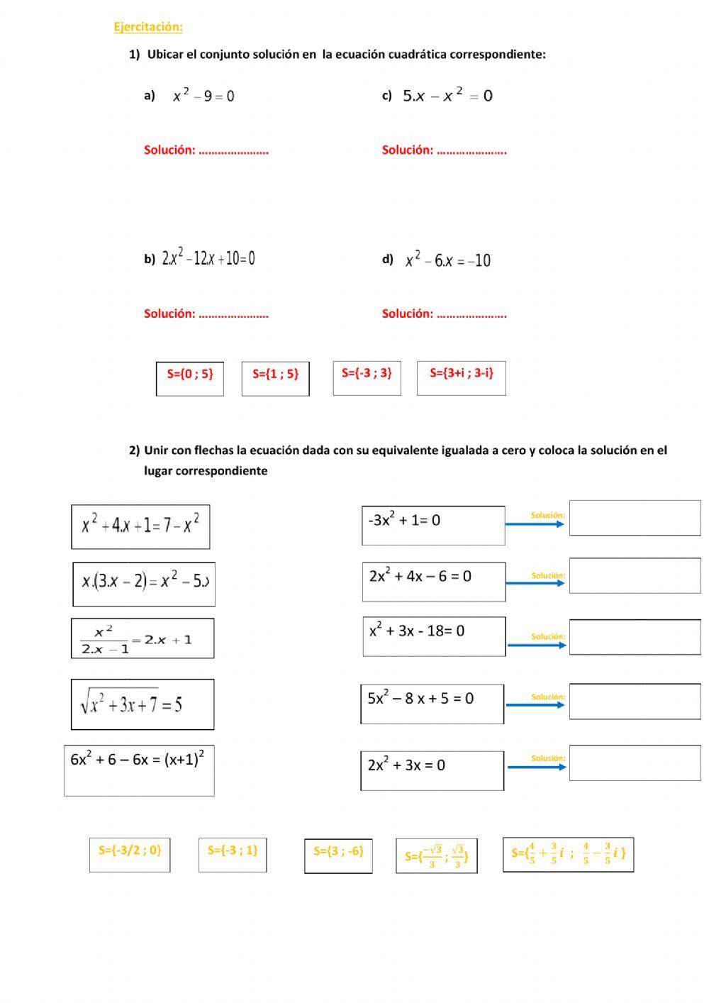 Ecuaciones Cuadráticas (Parte D)