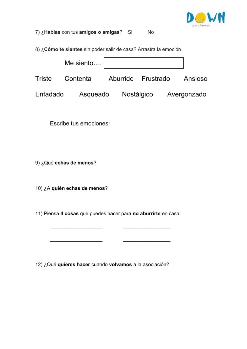 Como me siento por el coronavirus