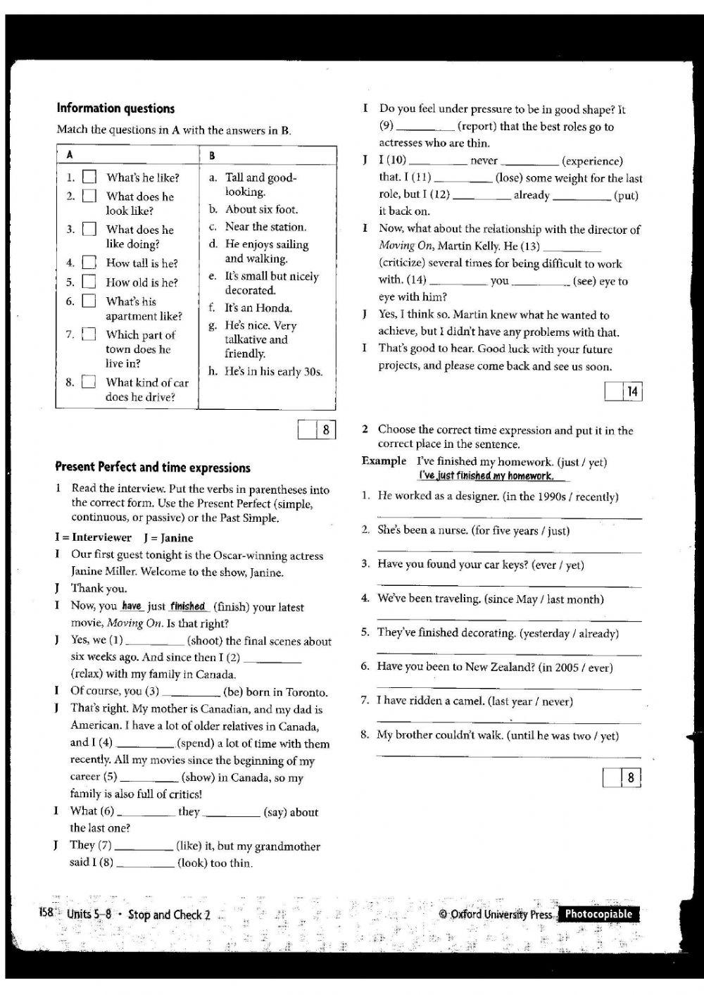 American Headway 3 - Test Units 5-8