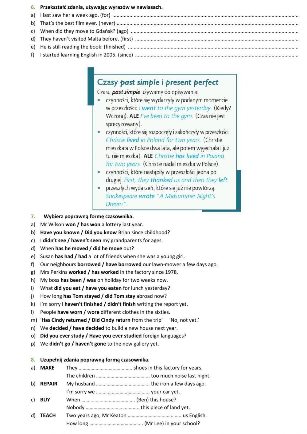 E8 U3 Edukacja Grammar