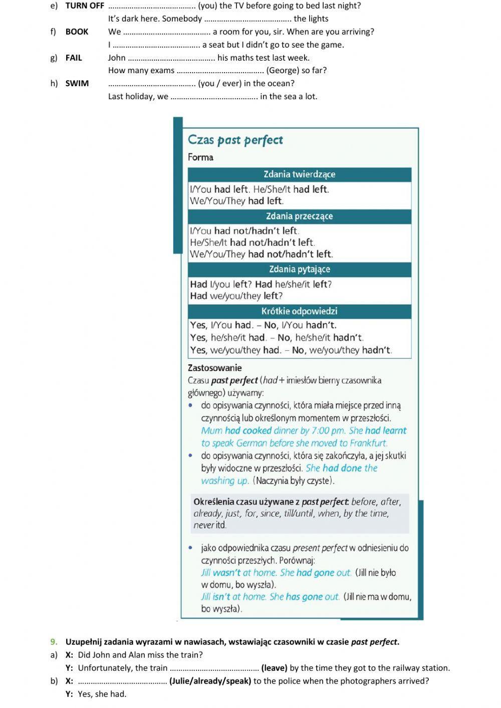 E8 U3 Edukacja Grammar