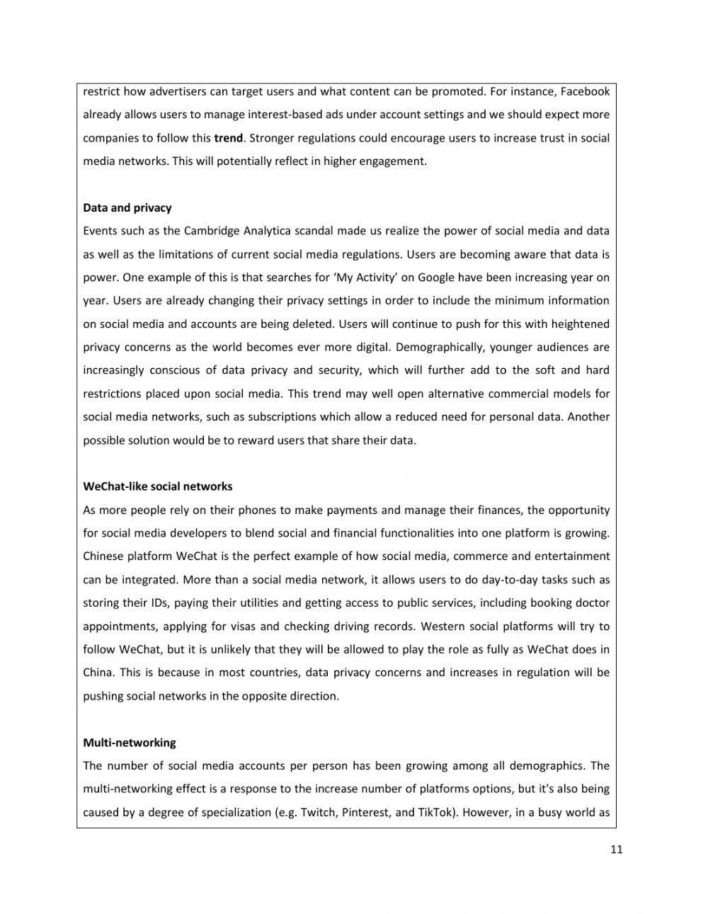 The Future of Social Media Reading 2 Unit 5