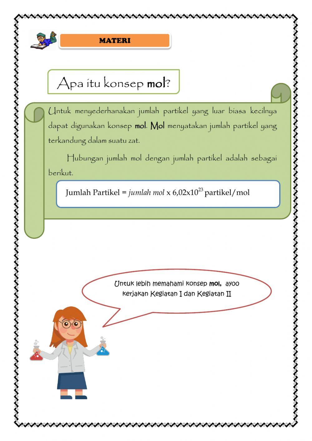 Konsep Mol - Interactive Worksheet