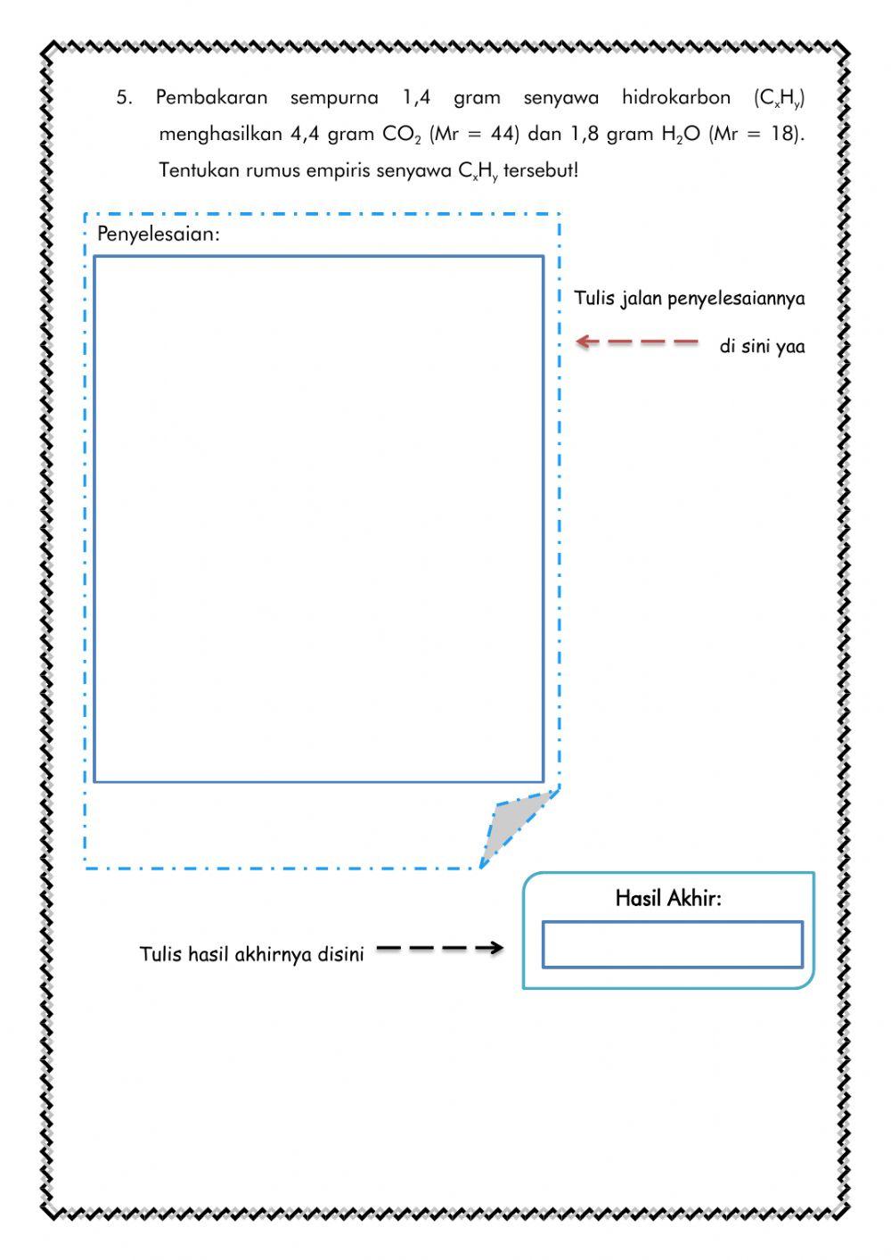 Konsep Mol - Interactive Worksheet
