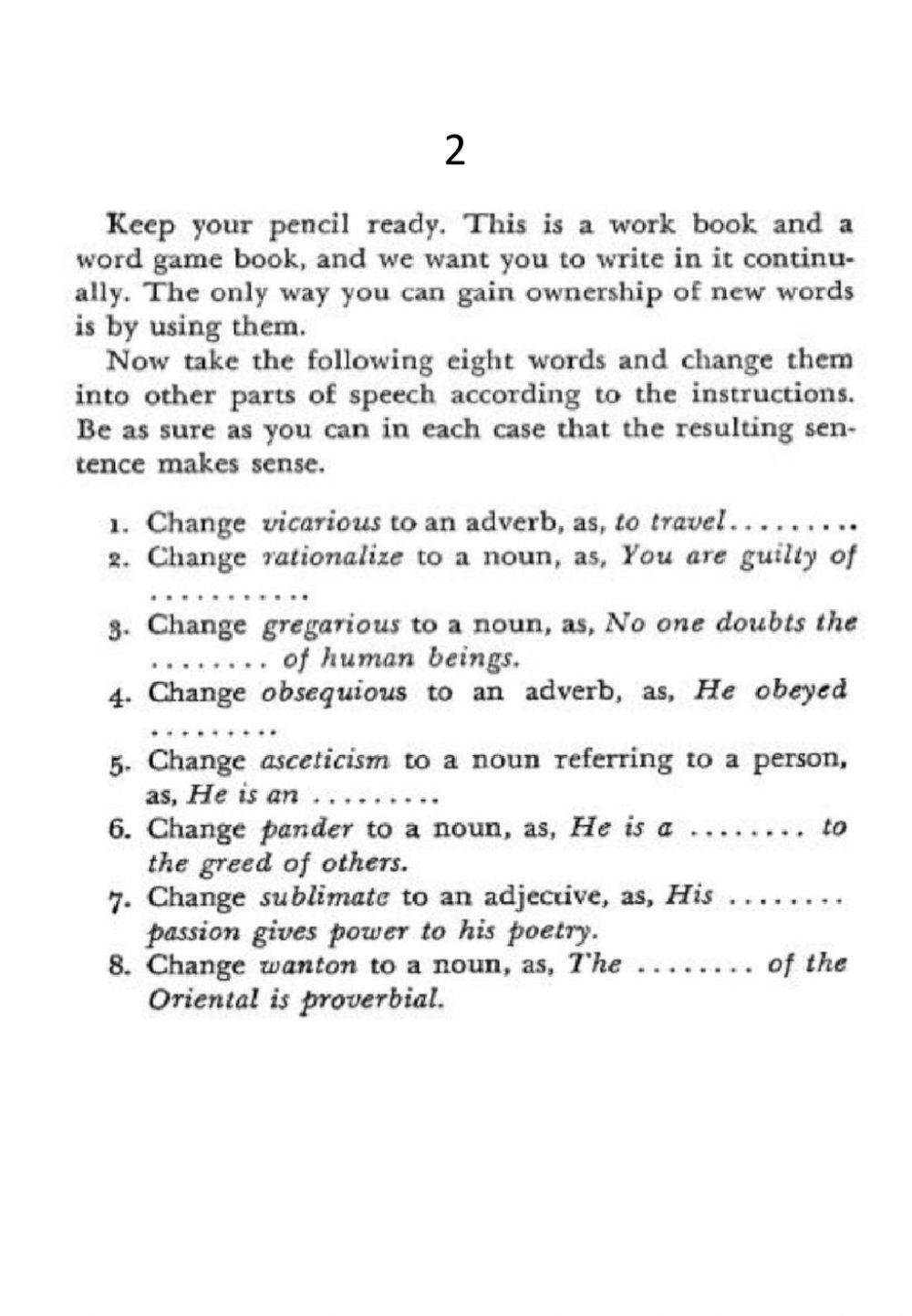 Words for Mature Minds