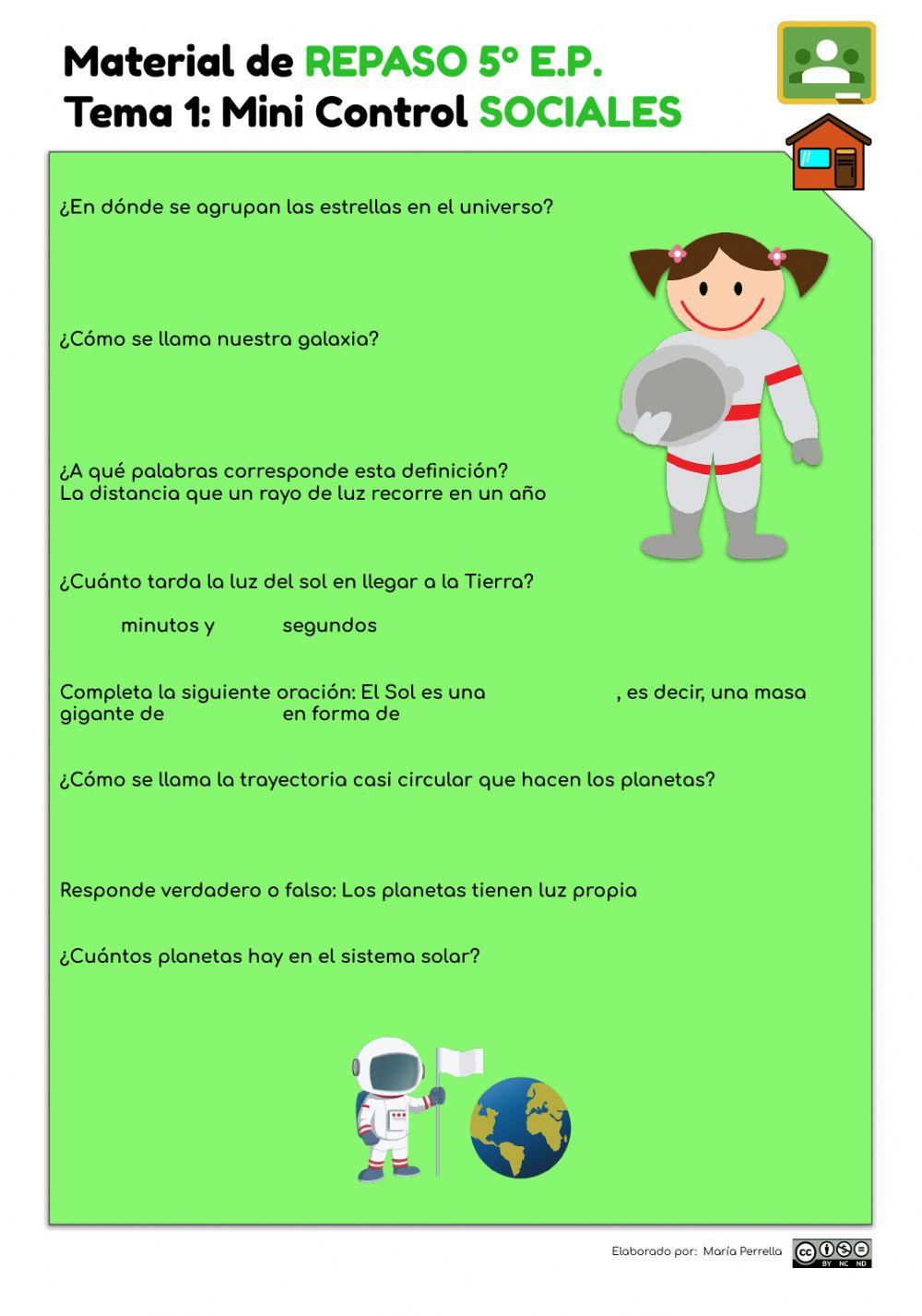 Del universo a la Tierra