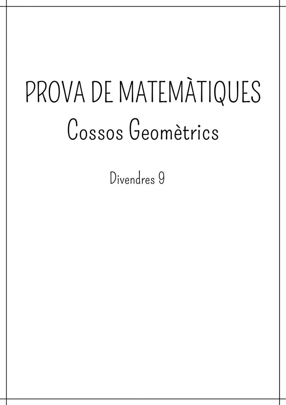 Prova de matemàtiques