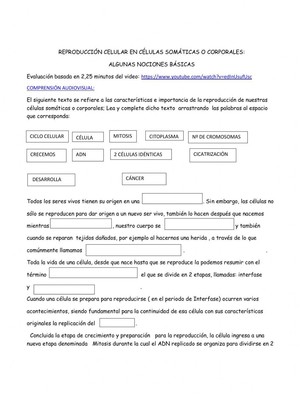 Generalidades de reproducción celular